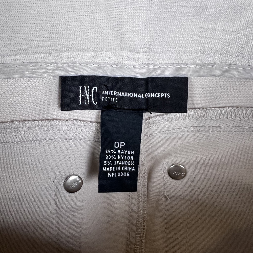 SOLD ON THREDUP - INC, Knit Pants, Skinny, Tan, Petite 0, NWOT - Picture 12 of 13